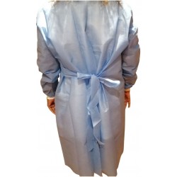 Bata quirurgica impermeable con puños de polipropileno