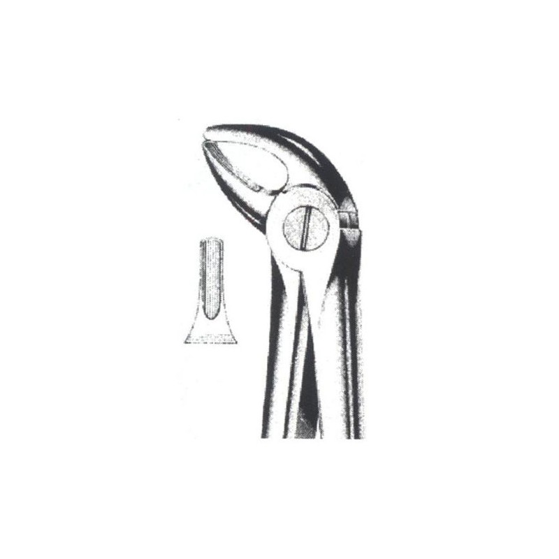 Fórceps de extracción fig 4 para incisivos y caninos inferiores