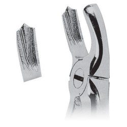 Fórceps de extracción fig 17 para molares superiores derechos