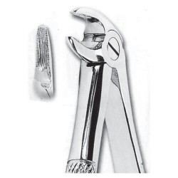 Fórceps de extracción fig 33A para raíces inferiores