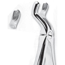 Fórceps de extracción fig 67L terceros molares superiores izquierdos