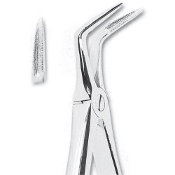 Fórceps de extracción fig 145 para raíces inferiores