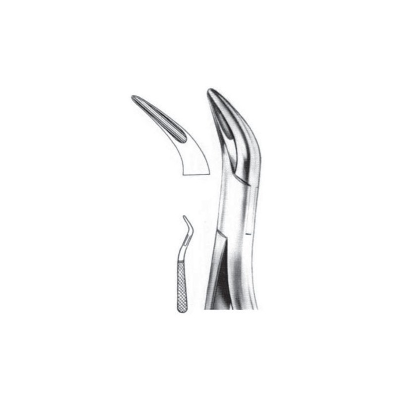 Forceps extracción fig 02 para raíces superiores