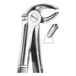Fórceps extracción Fig 23 para raíces superiores