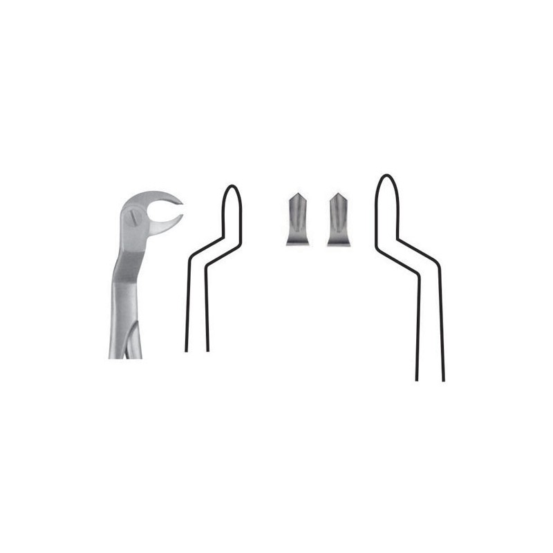 Fórceps extracción fig 89 para terceros molares inferiores  derecha