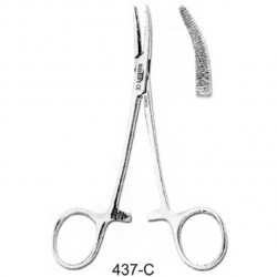 Pinza mosquito curva  12m