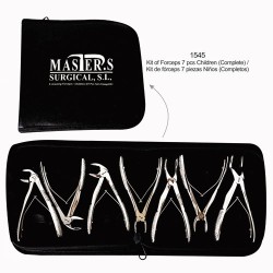 Kit fórceps de extracción para niños 7 piezas