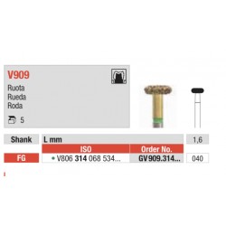 VT830L-FG Fresa diamantada en forma de pera