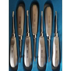 kit de 7 luxadores con mango metalico