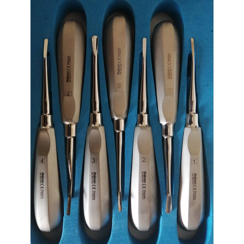 kit de 7 luxadores con mango metalico