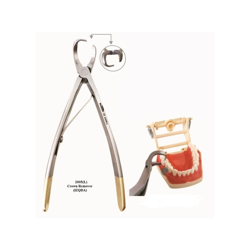 Alicate para retirar coronas izquierdo