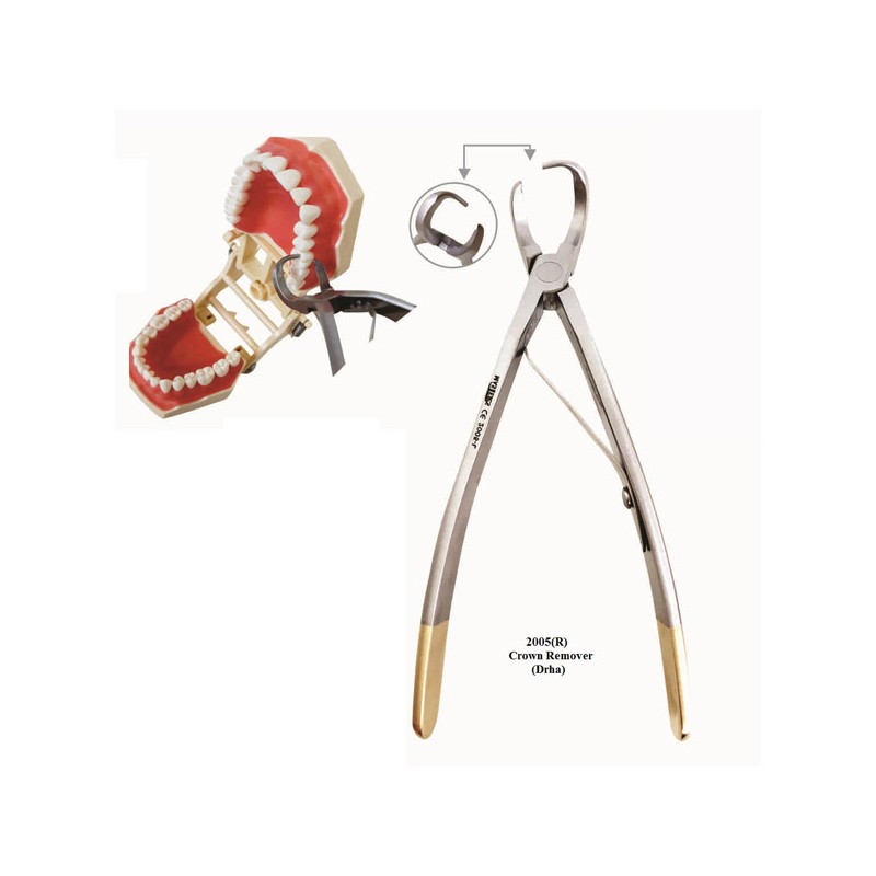 Alicate para quitar coronas derecha