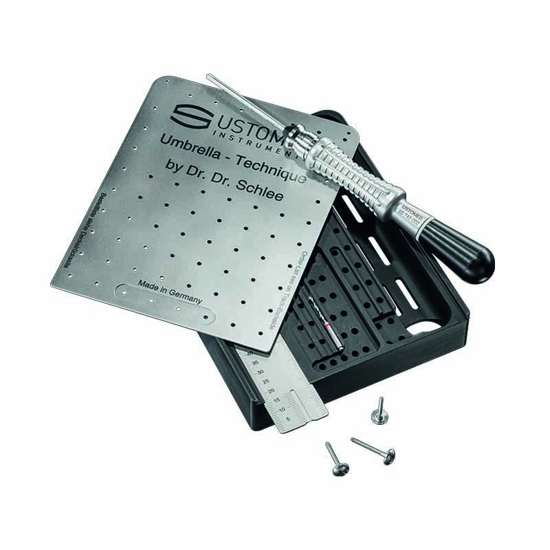 SCHLEE, kit para realizar aumento oseo con técnica de paraguas