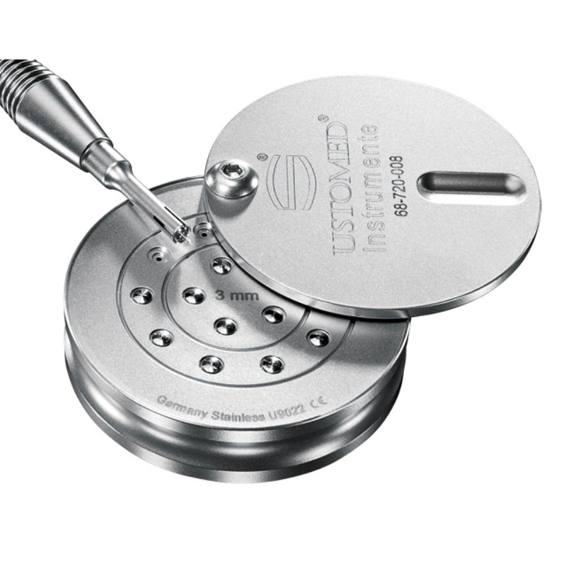 Contenedor de acero para 15 chinchetas