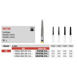 W879K-FG Fresa diamantada WHITE TIGER en forma de torpedo cónico