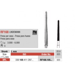 RF168 LINDEMANN Fresa de acero quirúrgica para cirugía de hueso