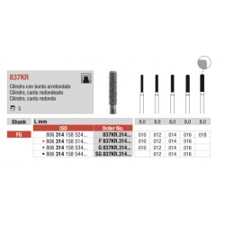 SG837KR-FG Fresa diamantada grano súper grueso cilíndrica canto redondo