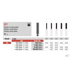 SG837-FG Fresa diamantada grano súper grueso cilí­ndrica punta plana