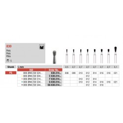 SG830-FG Fresa diamantada grano super grueso forma pera