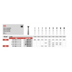 SG805-FG Fresa diamantada cono invertido grano súper grueso
