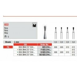 822-FG Fresa diamantada grano medio en forma de pera