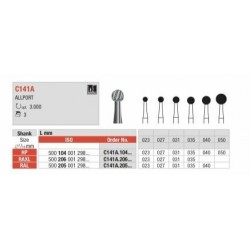 C141A-040-RAL Fresa quirurgica en forma de bola corte con un efectivo tallar preparación con bajo nivel de vibraciones