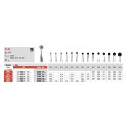 C141-RAL  Fresa quirúrgica en forma de bola corte con un efectivo tallar