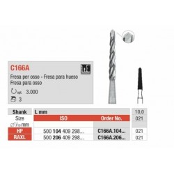 C166A-021-RAXL  Fresa quirúrgica Extra larga para hueso