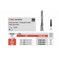 C166-021-HP  LINDEMANN Fresa quirúrgica estándar para hueso