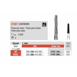 C167-023-HP LINDEMANN  Fresa quirúrgica estándar para hueso