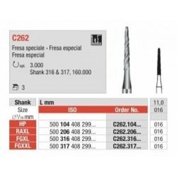 C262-016-FGXXL Fresa super larga especial para hueso