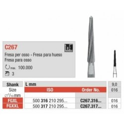 C267-016-FGXXL Fresa super larga para hueso