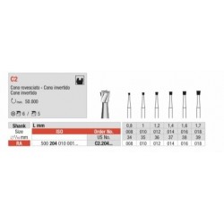C2- RA Fresa cono invertido carburo tungsteno