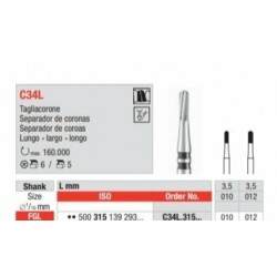 C34L-FGL Corta coronas para metal ceramica largo