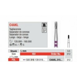 C4AKL-012-FGL  Corta coronas para metal, titanio y ceramicas