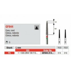GF844-FG Fresa diamantada especial para la preparación de carillas