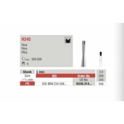 H245-FG Fresa carburo tungsteno forma pera