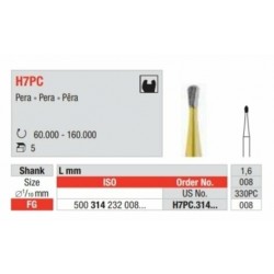 H31PC-FG Fresa Para la eliminación de amalgama y composite y para la preparación de aditamentos de titanio.
