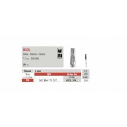 H33L Fresa carburo tungsteno forma cono larga