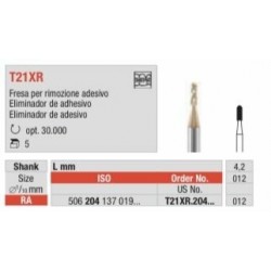 T21XR-RA Fresa con recubrimiento de  titanio eliminador adhesivo