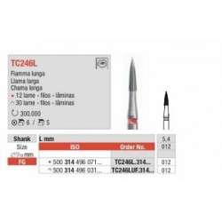 TC246LUF -FG Fresa Llama larga  30 laminas para acabado de composites