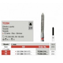 TC284-014-FG Fresa con forma de  cilindro a punta en multilamina para acabado