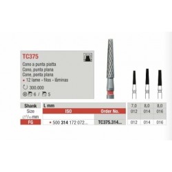 TC375-FG Fresa cono punta plana multilamina para acabado de composites
