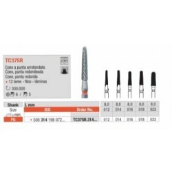 TC375R-FG Fresa cono punta redondeada multilamina para acabado de composites