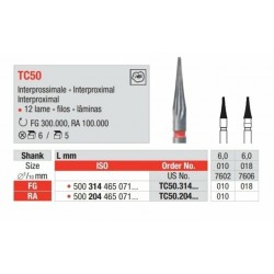 TC50-FG Fresa carburo de tungsteno multilamina  para interproximal