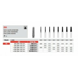 copy of G856-FG Fresa diamantada grano  grueso en forma de cono con punta redondeada