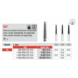copy of G857-FG Fresa diamantada grano grueso  en forma de cono  con punta redondeada y inactiva