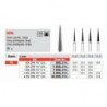 G859L-018-FG Fresa diamantada grano  fino en forma de cono puntiagudo largo.