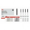 G886-016-FG Fresa diamanda  grano grueso  con forma de cilindro con punta
