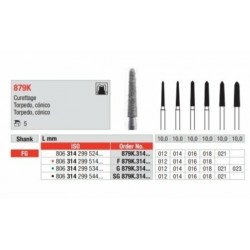 copy of 879K-FG Fresa diamantada medio    en forma de torpedo conico